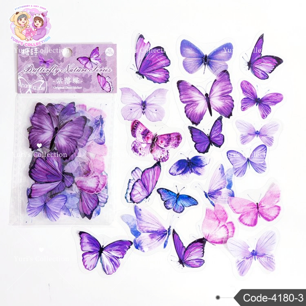 Butterfly Nature Sticker \ *40pcs*