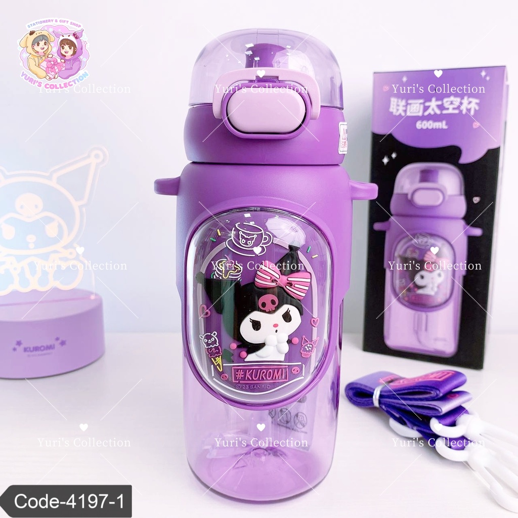Water Bottle License 600 ML \ Kuromi 