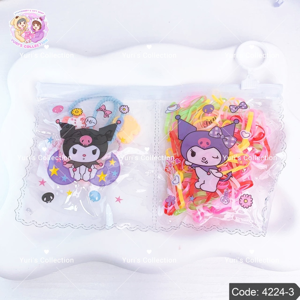 Sanrio Hair Bands Rubber With Topping \ Kuromi 
