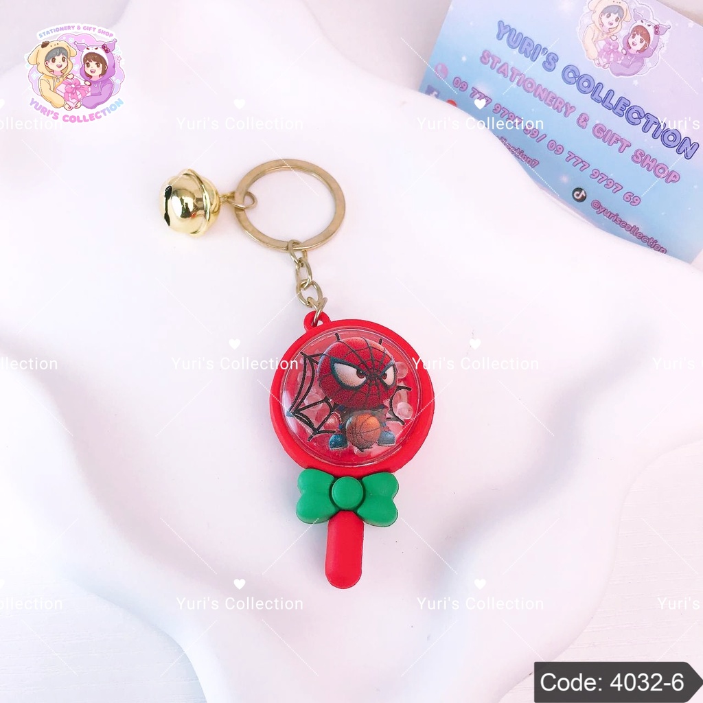 Sanrio Lollipop Keychain \ Spider Man 