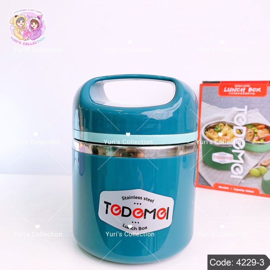 Tedemel Stainless Steel Lunch Box 1Kant \ Blue