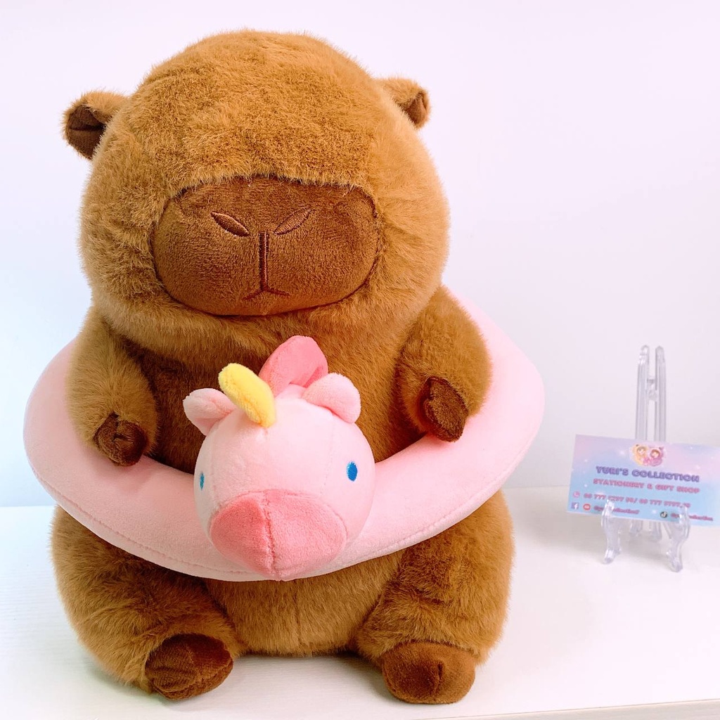 Capy Bara Doll / Pink Duck *Large Size*