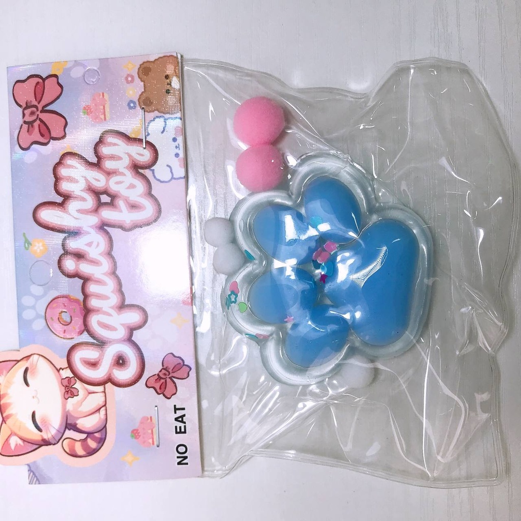 Squishy Toy Cat Feet / Clean-Blue