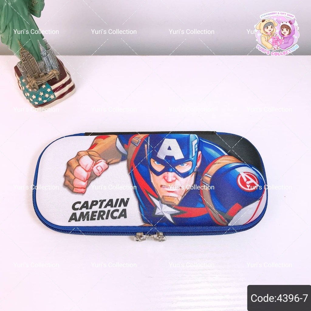 Stationary Pencil Case \ Captain America *White*