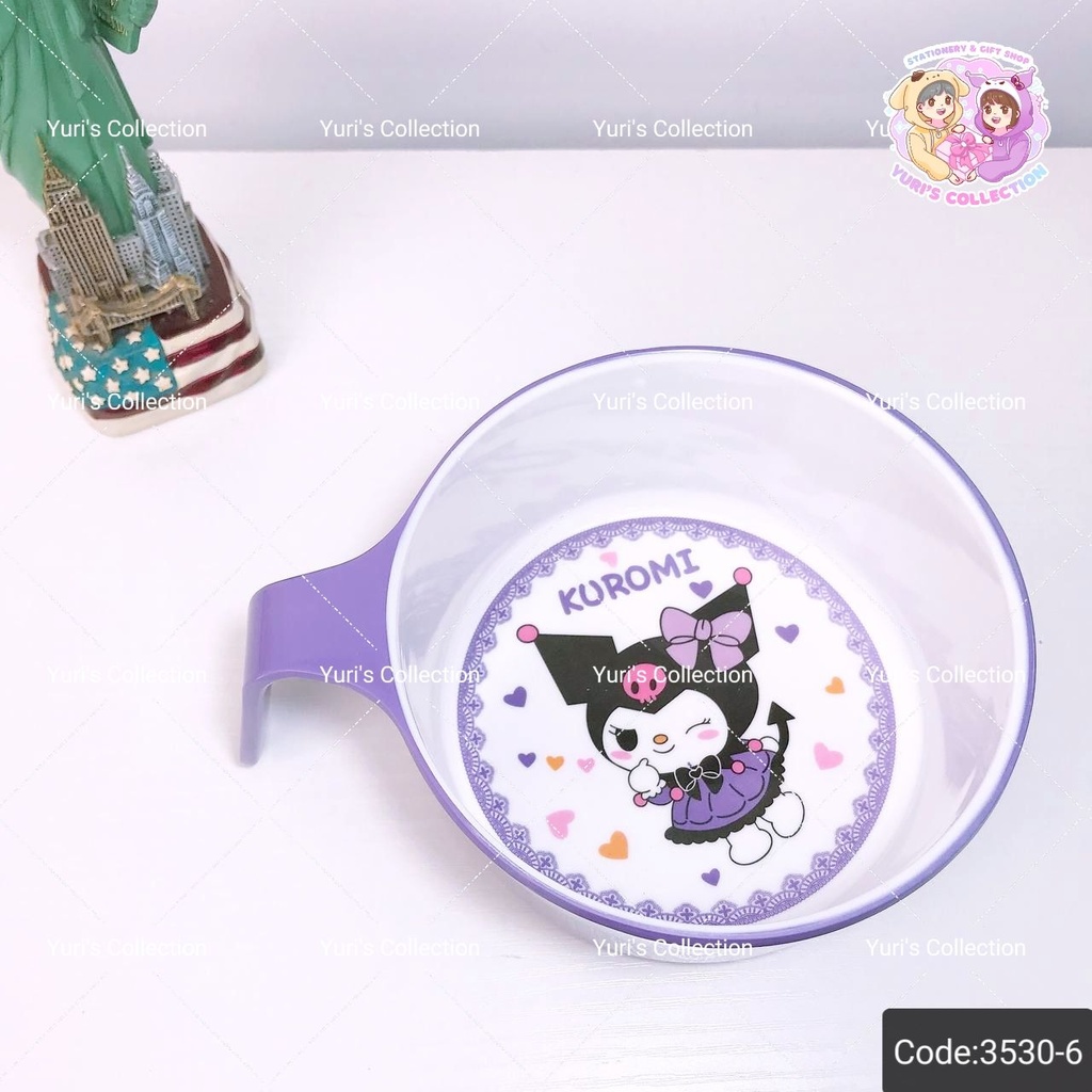 Baby Meal Bowl With Handle \ Kuromi *Black*
