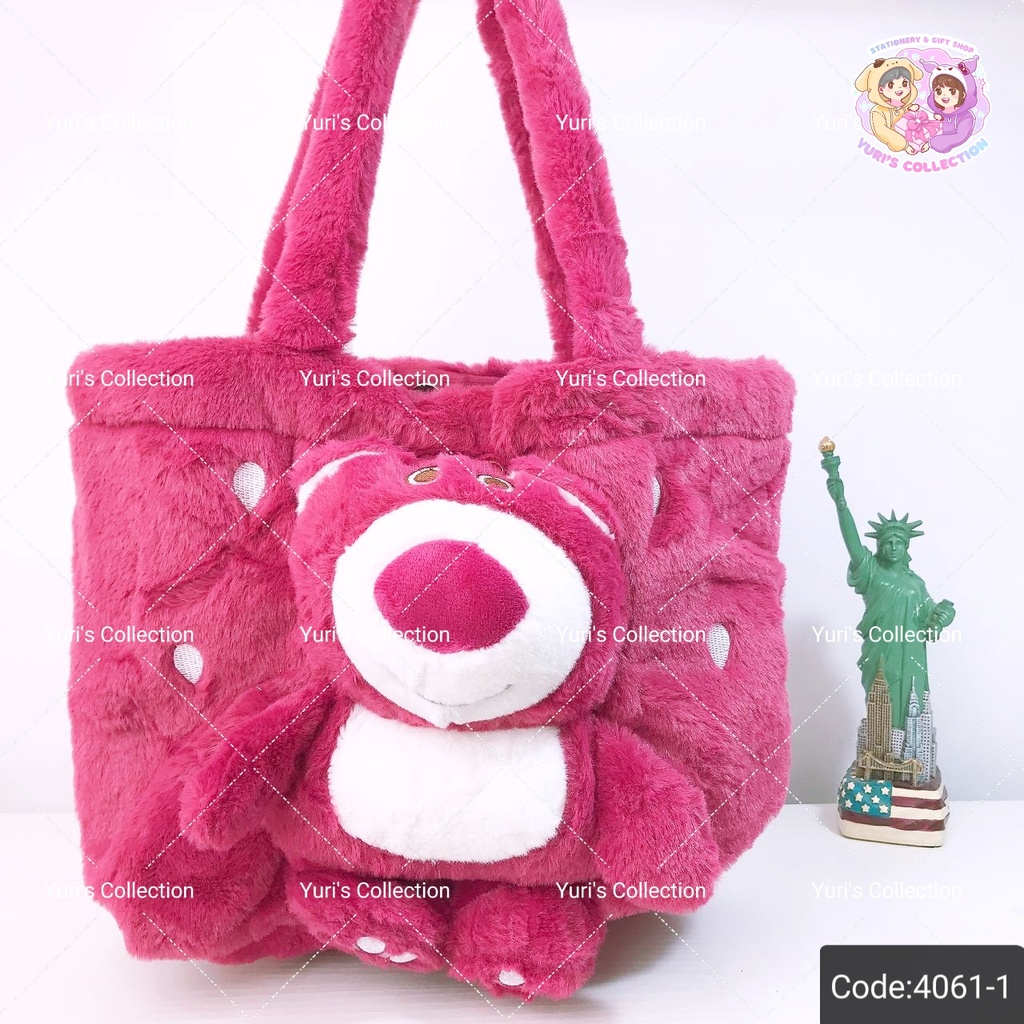Fluffy Plush Shoulder Bag With Doll \ Lotso 
