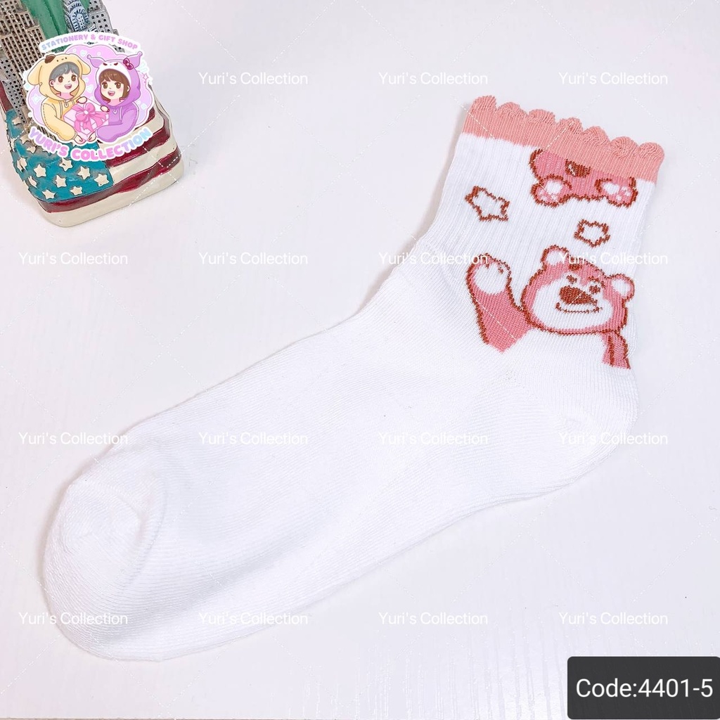 Cotton Socks 27cm / Lotso *White*