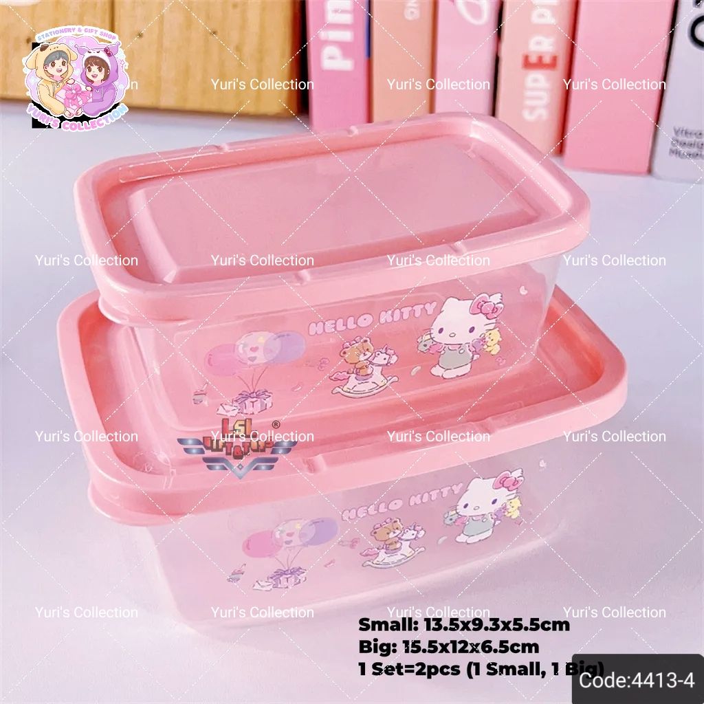 Lunch Snack Box Food Container 2-in-1 \ Hello Kitty 