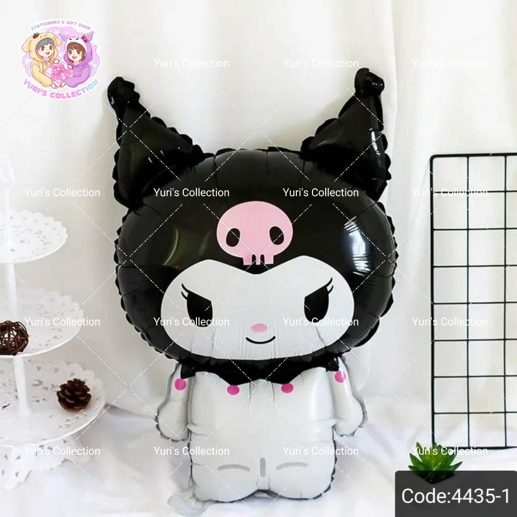 Disposable Die-Cut Birthday Balloon / Kuromi