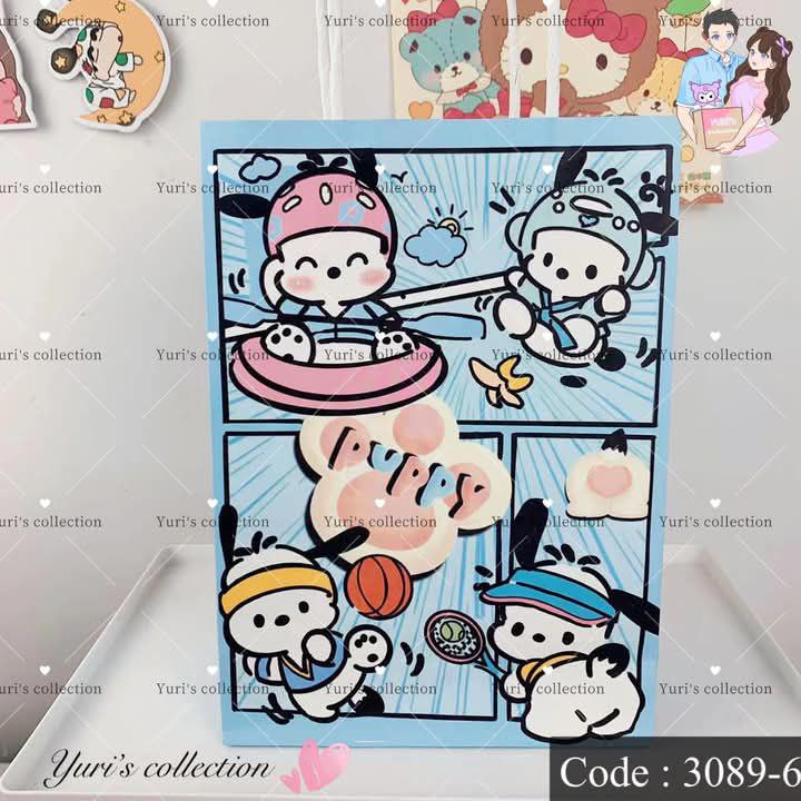 Sanrio Paper Bag / Pochacco *Blue*