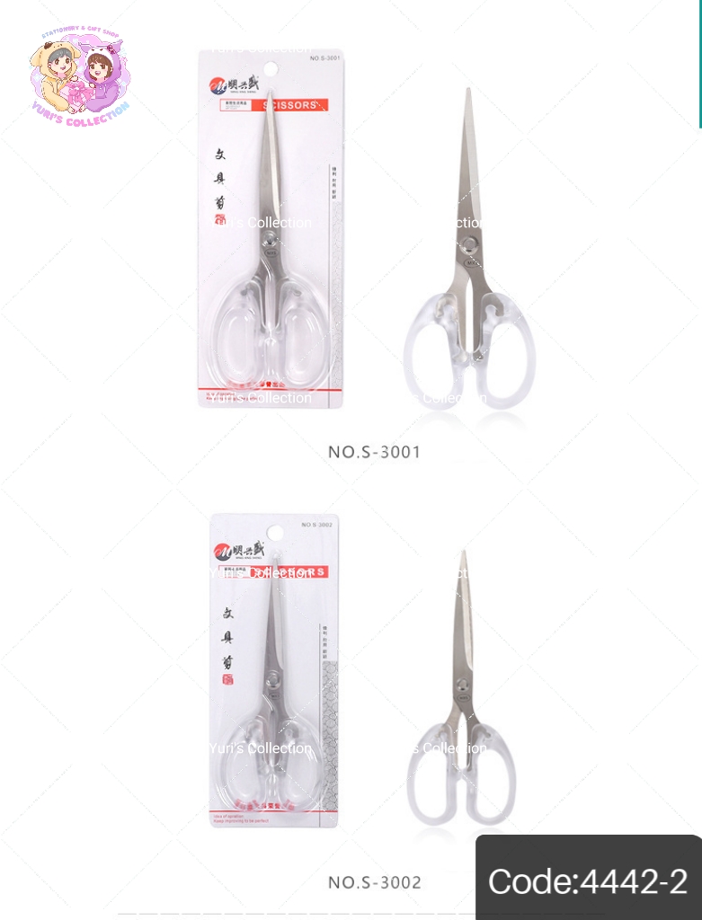 Transparent Handle Scissors