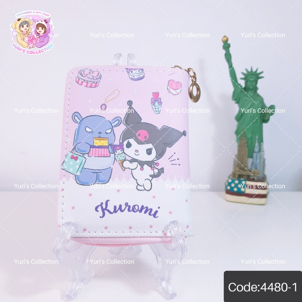 Sanrio Zip Wallet / Kuromi *Medium Size*