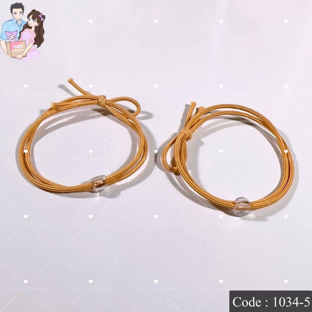 Elastic Hair Ties Bands "Gold"