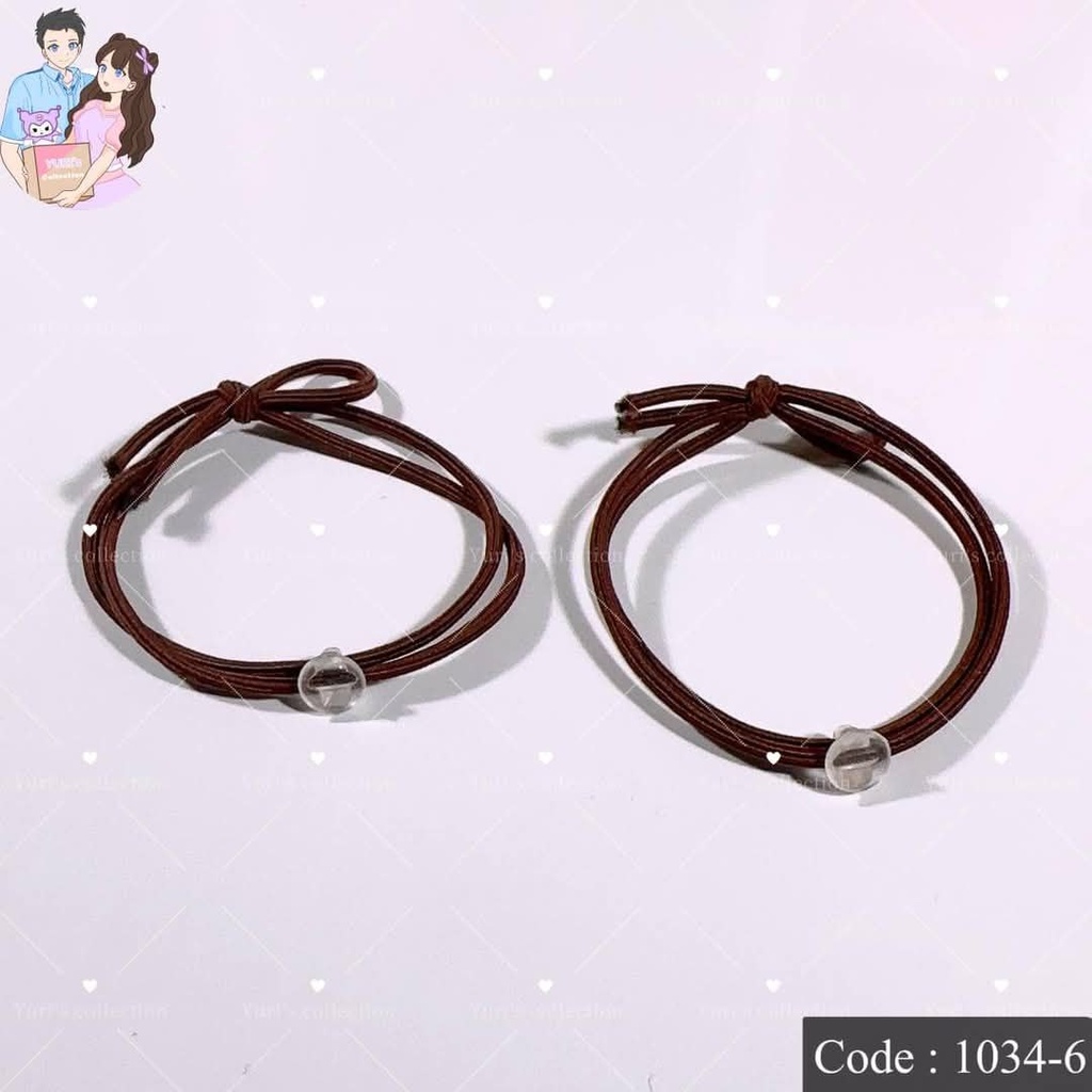 Elastic Hair Ties Bands "Brown"