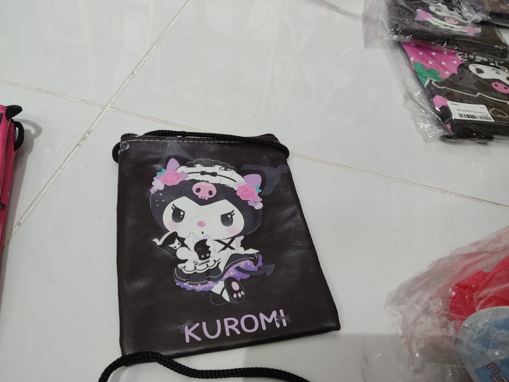 Kuromi Mini Crossbody Square Bag (Black)