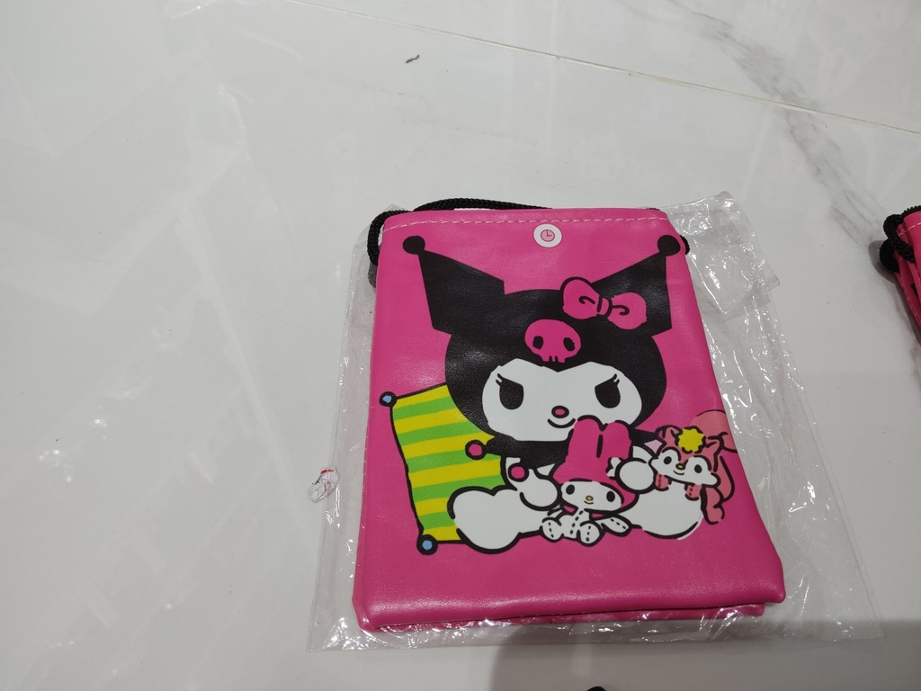 Kuromi Mini Crossbody Square Bag (Pink)
