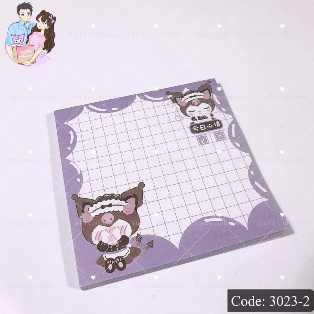 Kuromi Sticky Notepad