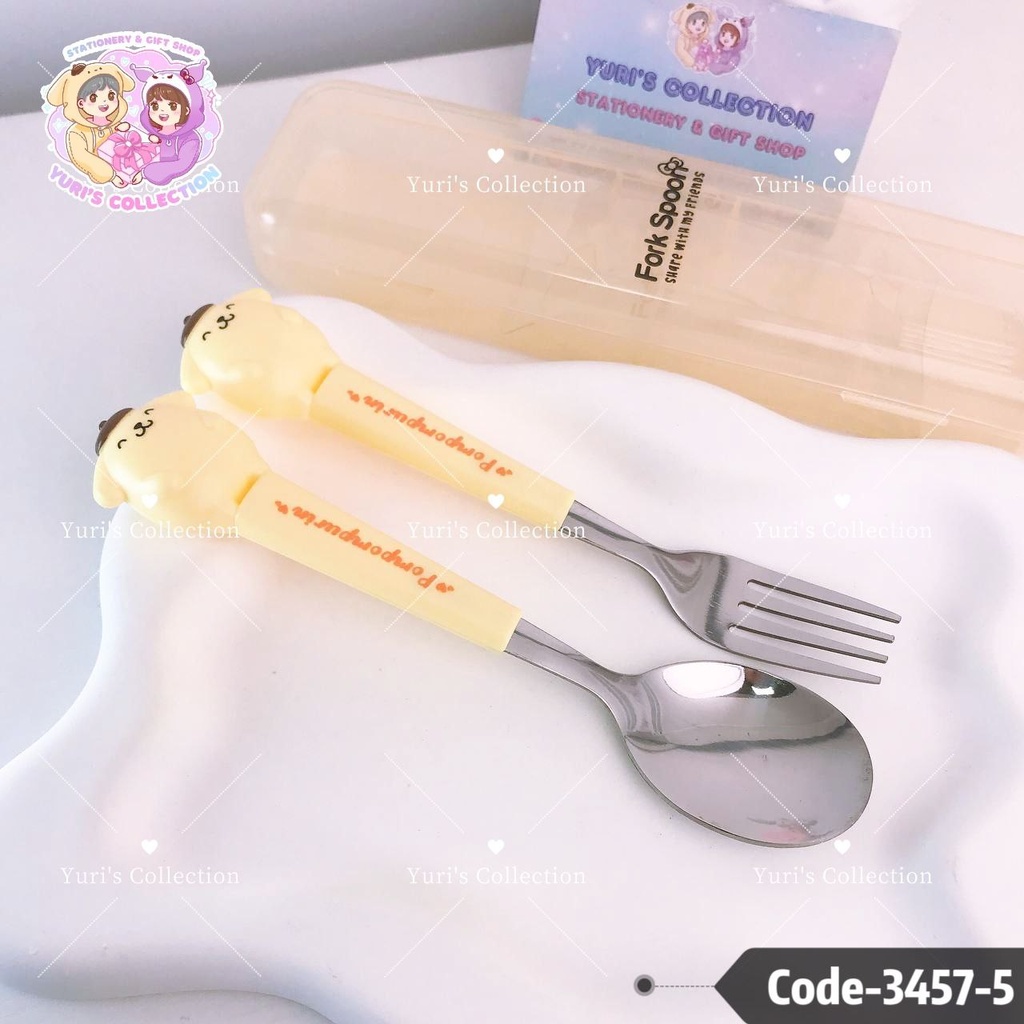 Spoon Set Steel \ PP