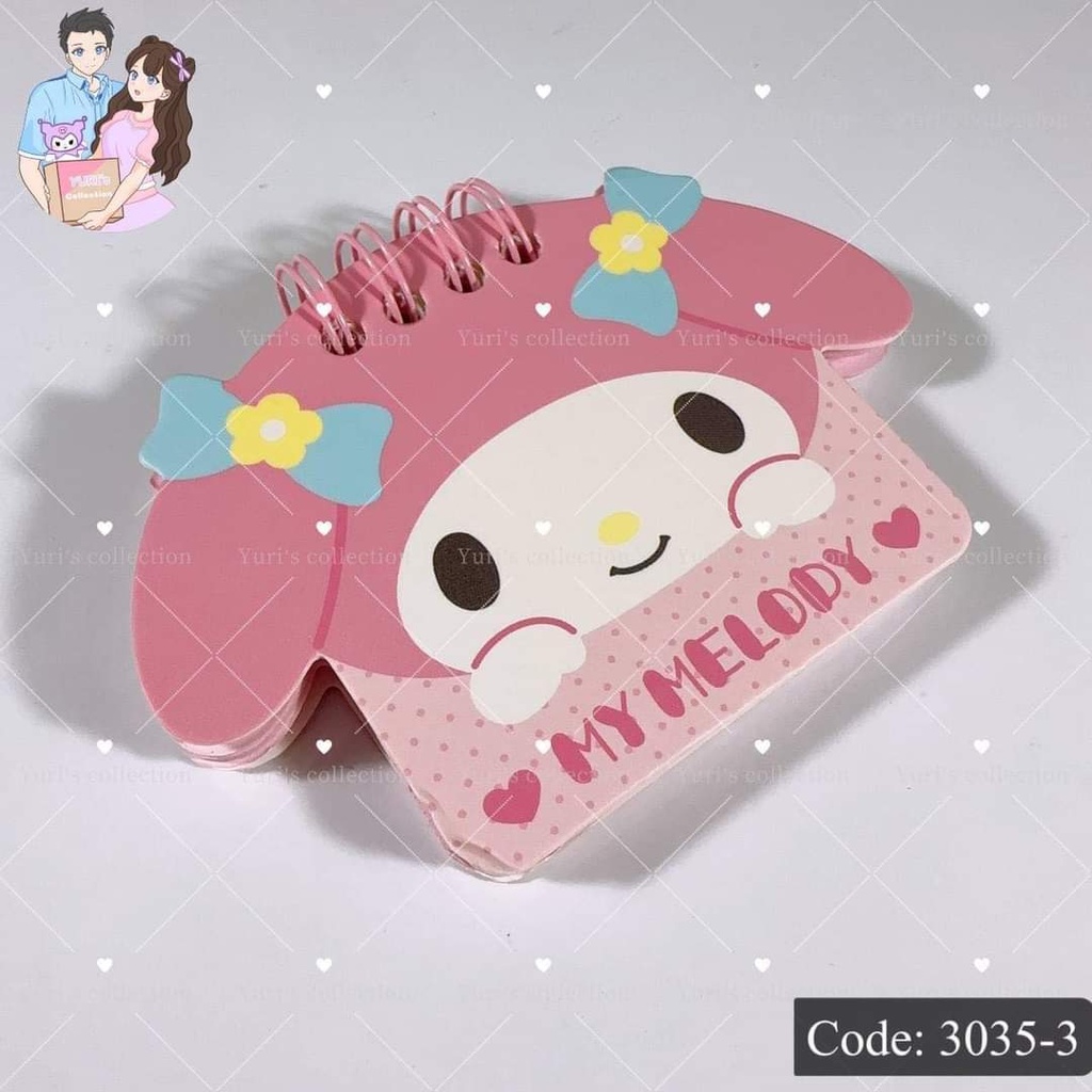 Mymelody Shape Mini Coil Notebook