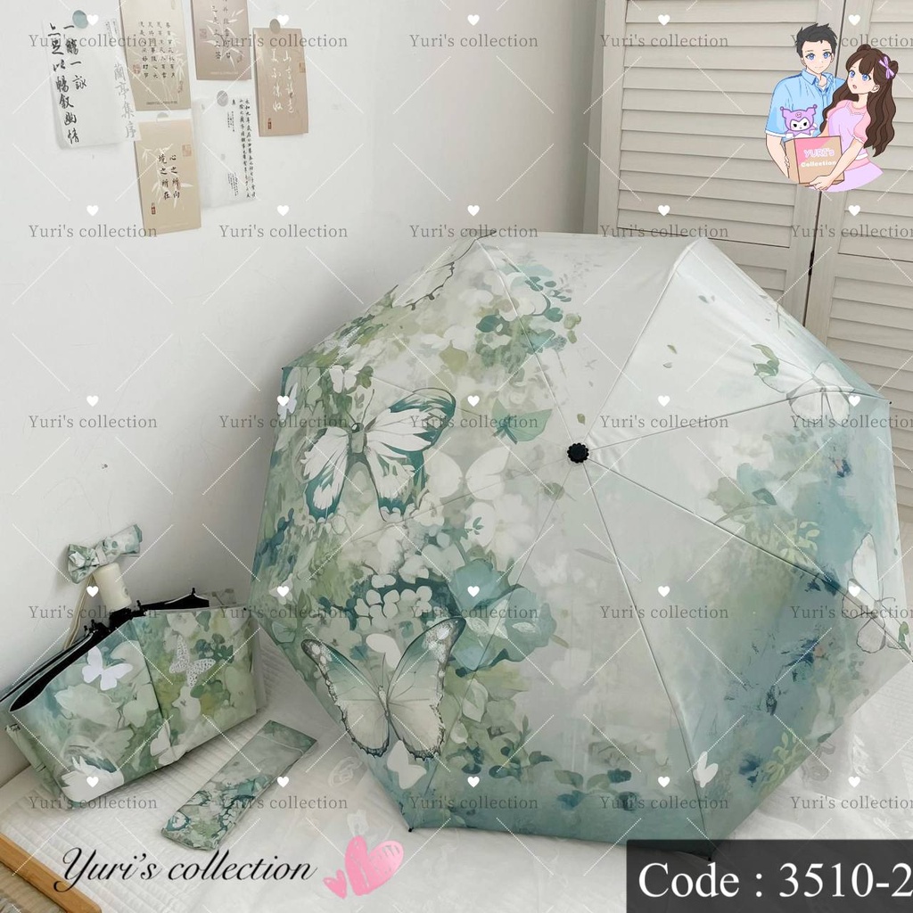 Butterfly Umbrella \ Green Color