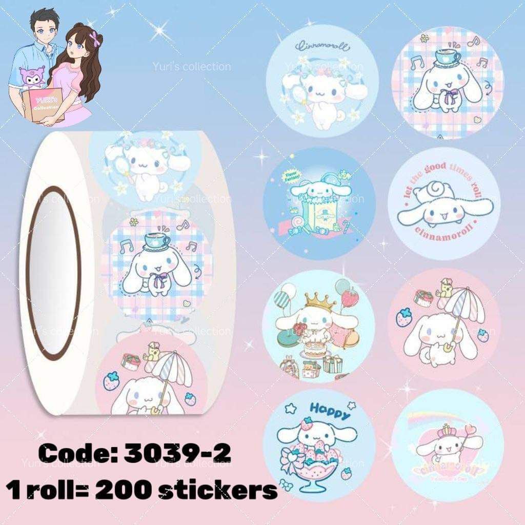 Sticker Roll \ Cinna (200pcs)