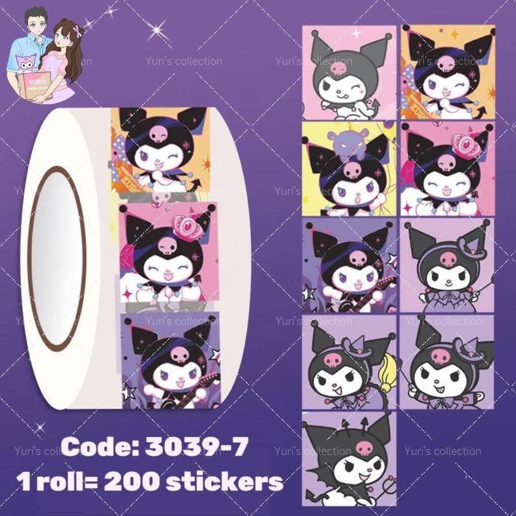 Sticker Roll \ Kuromi (200pcs)