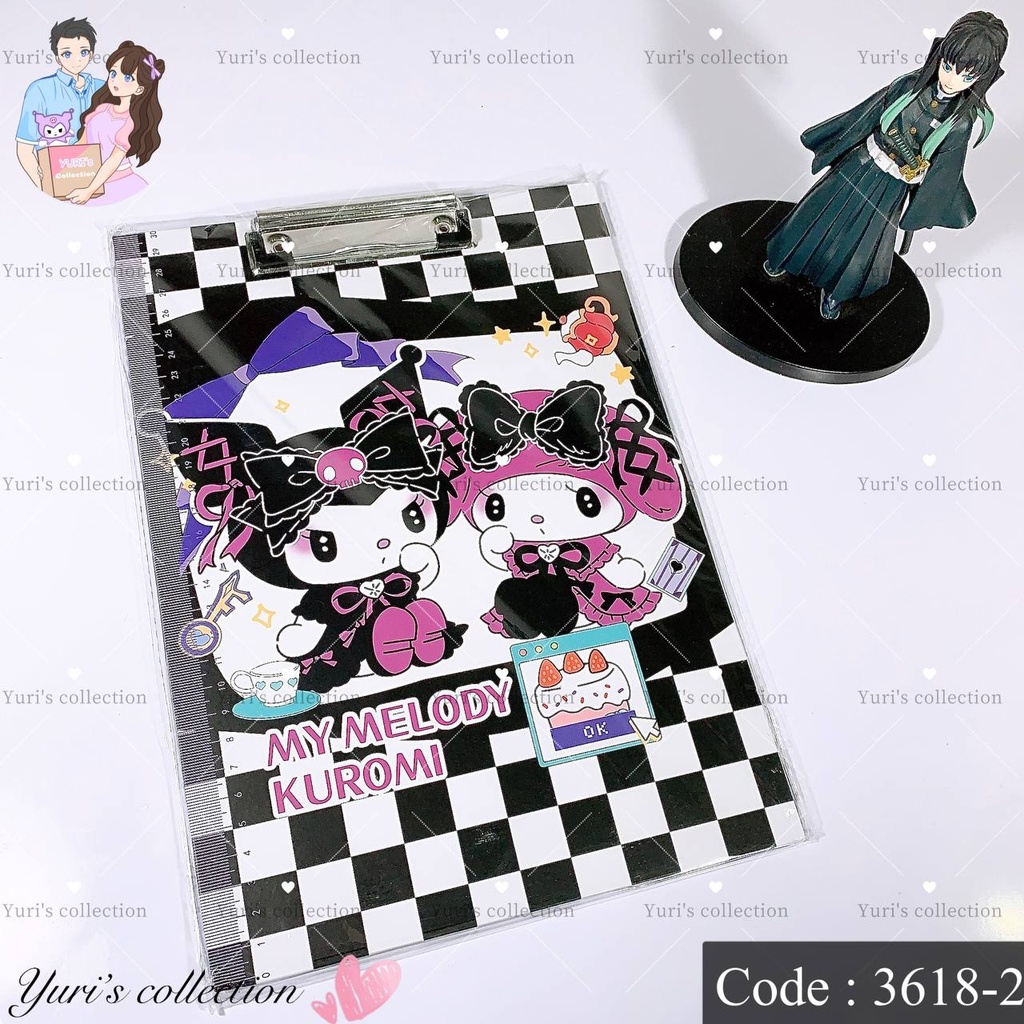 A4 Student Board Clip \ Kuromi & Melody