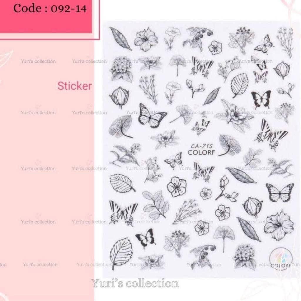Bling Sticker \ Butterfly *Black*