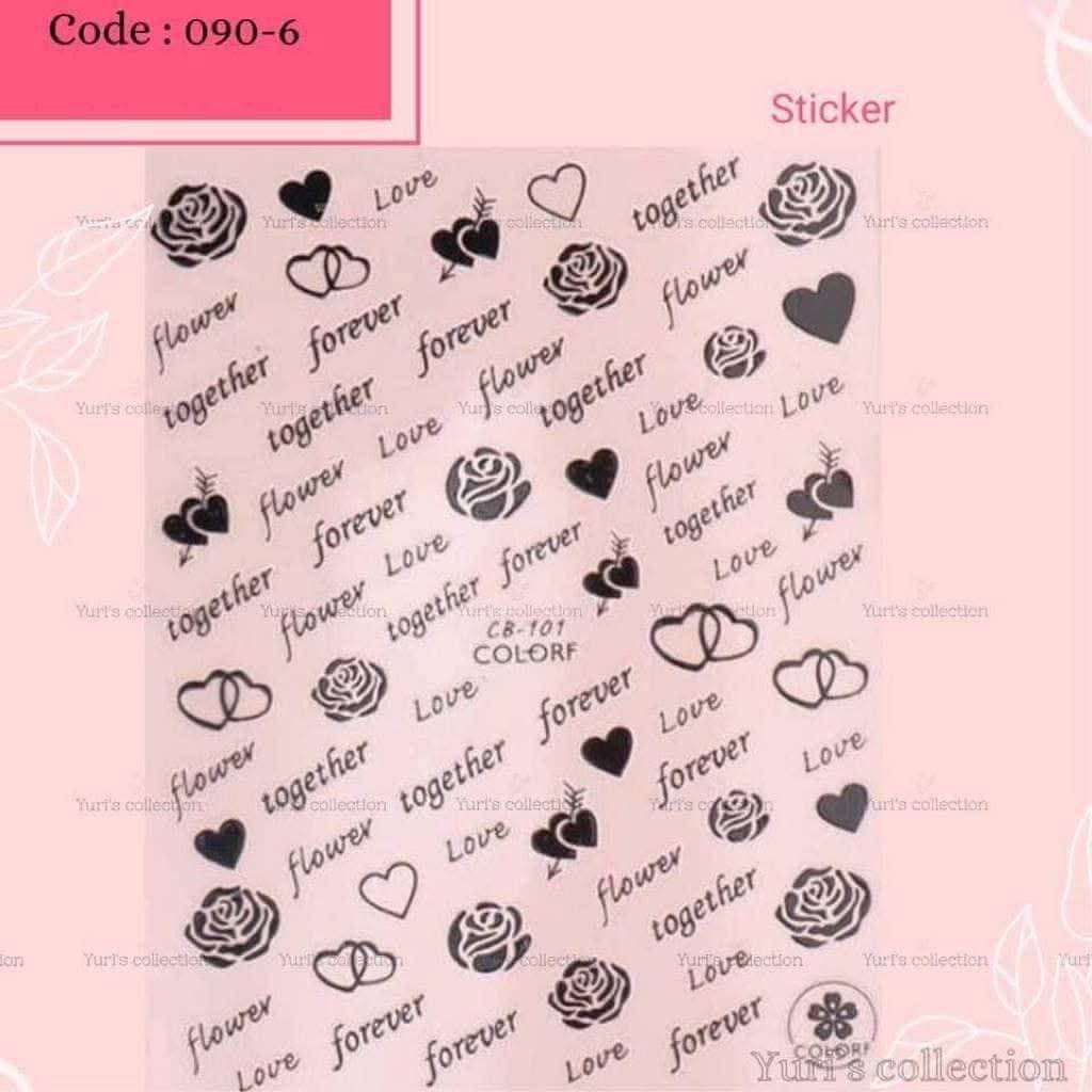 Bling Sticker \ Love *Black*