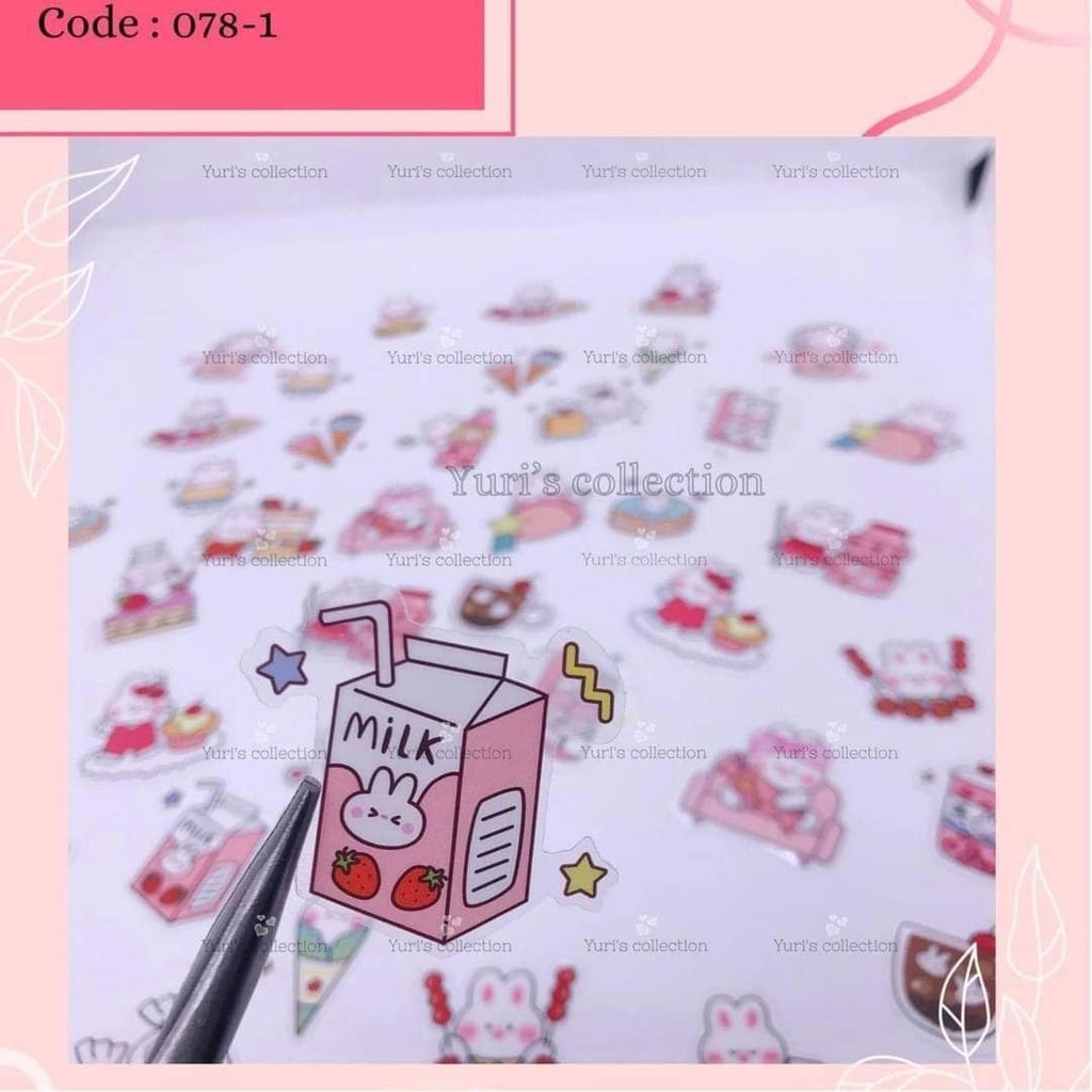 RosyPosy Sticker Bunny Sticker Pack *Pink*