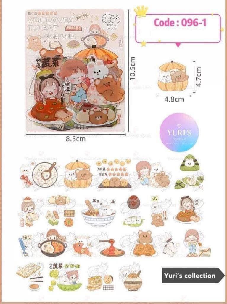 ABU loves to Eat Sticker Pack 