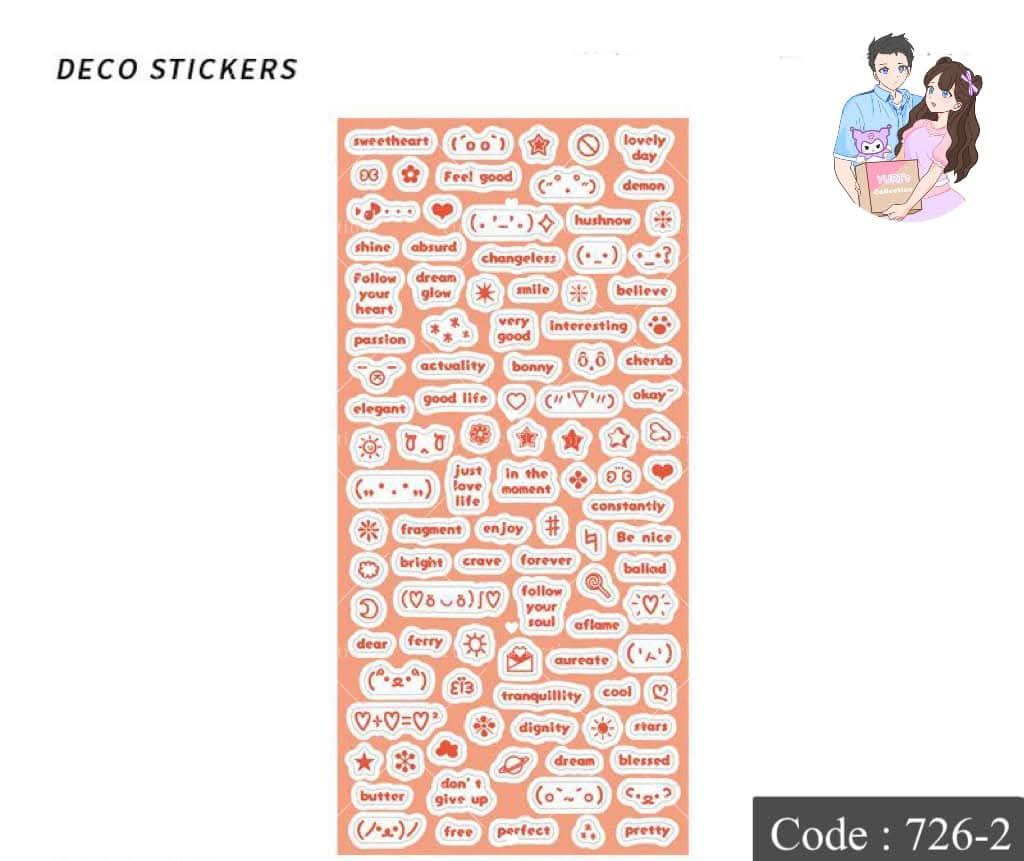 Deco Sticker \ *Orange* 