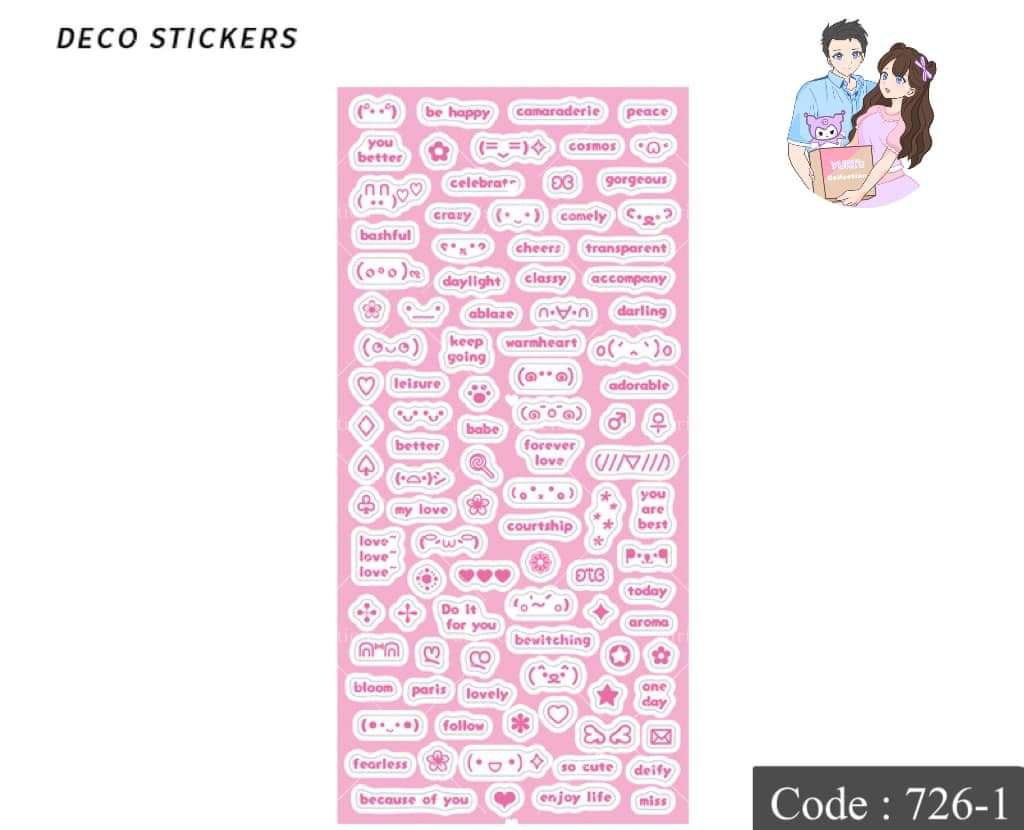 Deco Sticker \ *Pink*