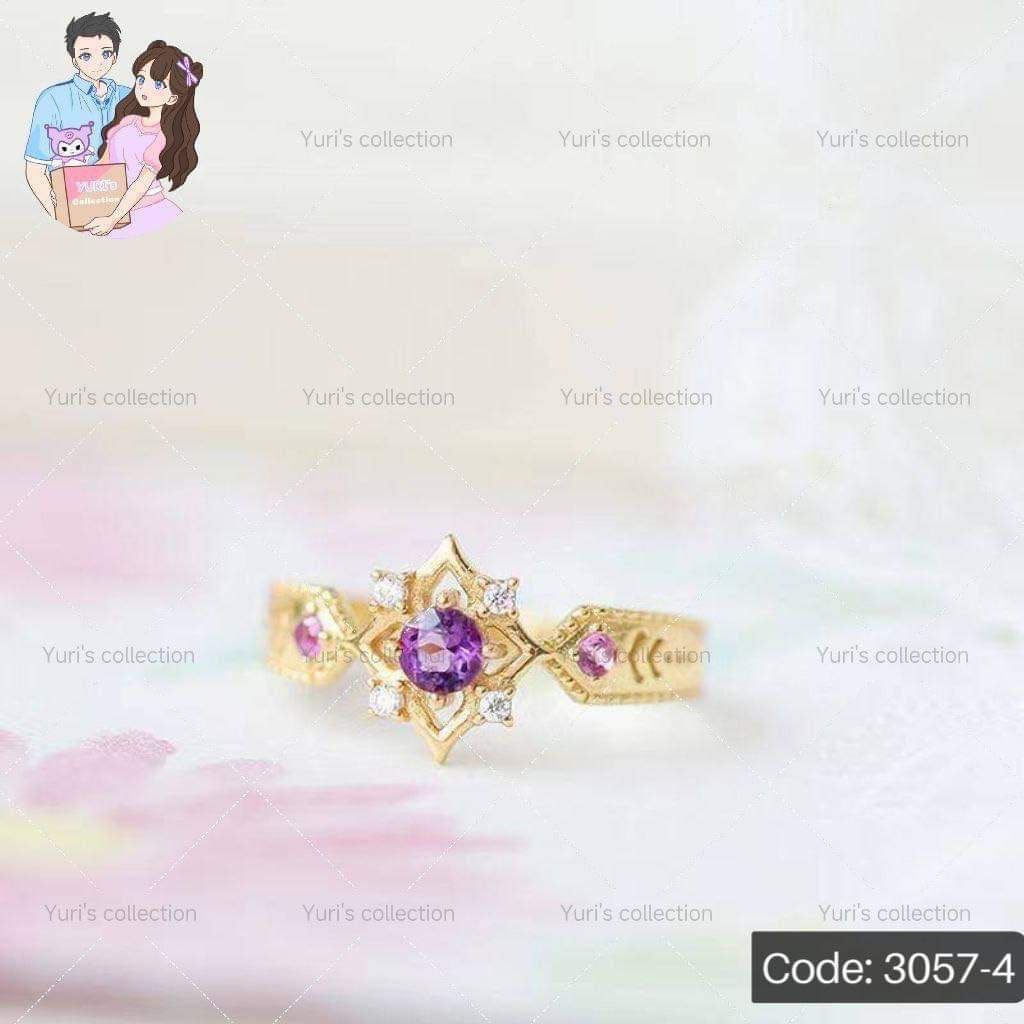 Purple Crystal Ring