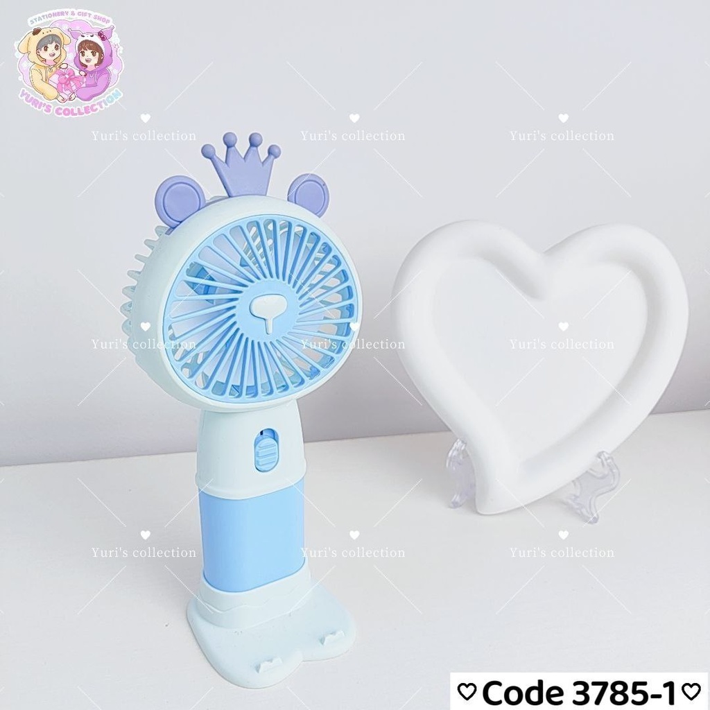 Battery Fan Blue \ Bear Crown