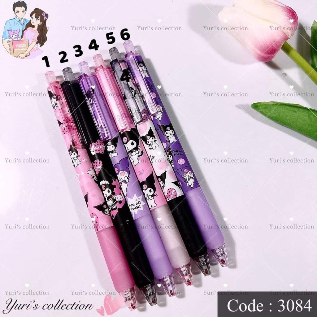 Kuromi Press Gel Pen / Pink 