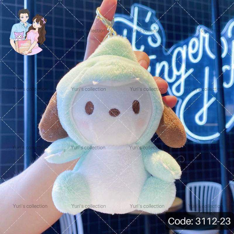 Pochacco Hoodie Plush Keychain