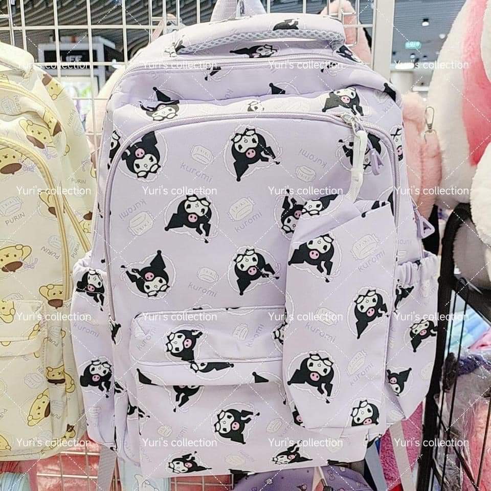 WaterProof Backpack With Pencil Case \ Kuromi 