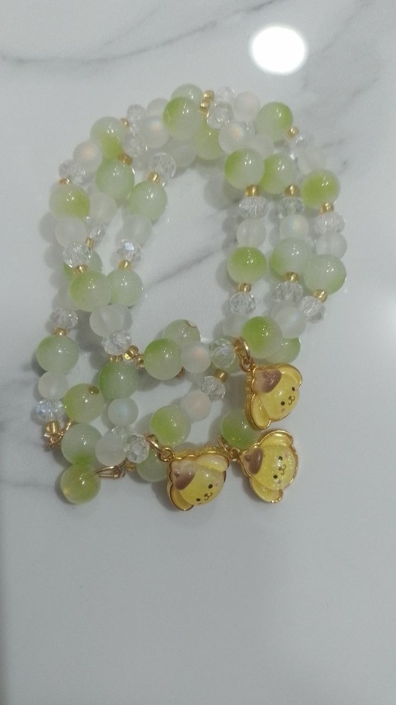 Pompompurin Pearl Bracelet