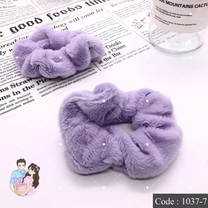 Fluffy Hair Band (Purple)