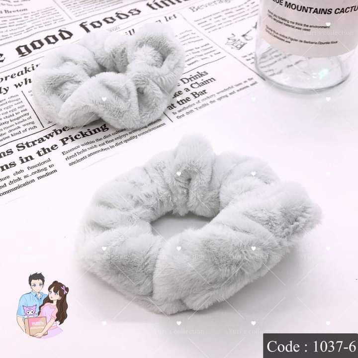 Fluffy Hair Band (Green)