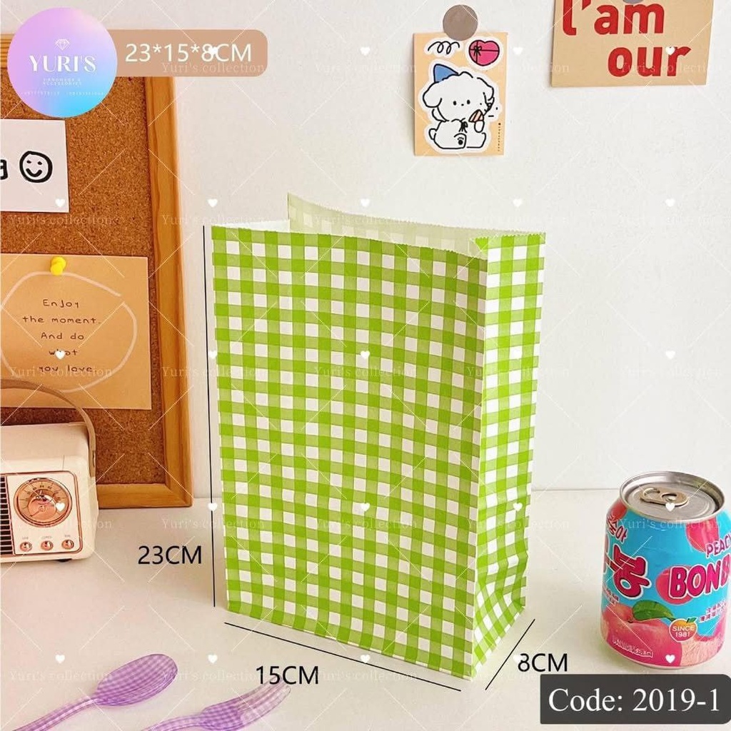 Paper Bag Green (23*15*8cm)