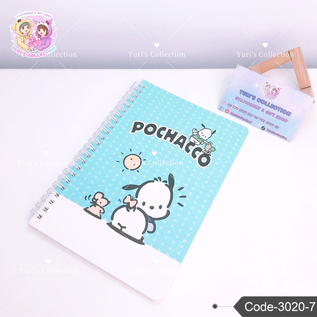 A5 Coil Book \ Pochacco (Blue)