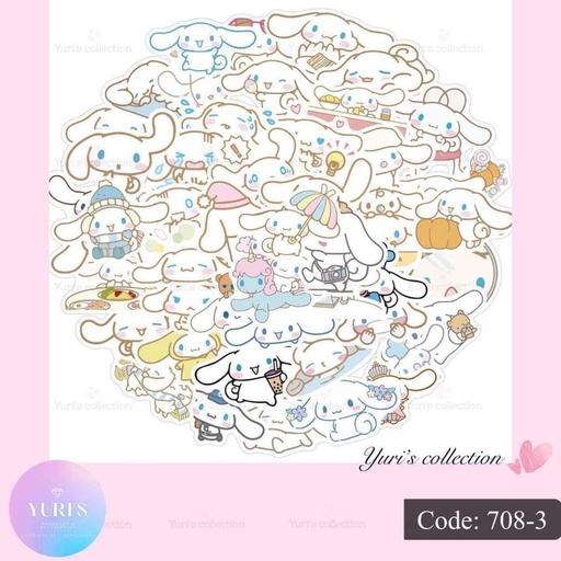 [708-3] Sticker Pack \ Cinna *45-50pcs*