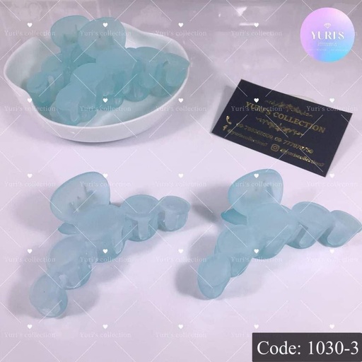 [1030-3] Fancy Clips Large Size \ Blue