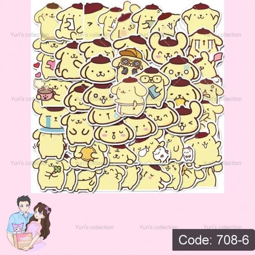 [708-6] Sticker Pack \ PomPom *45-50pcs*