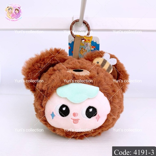 [4191-3] Baby Three Bag Keychain/ Brown