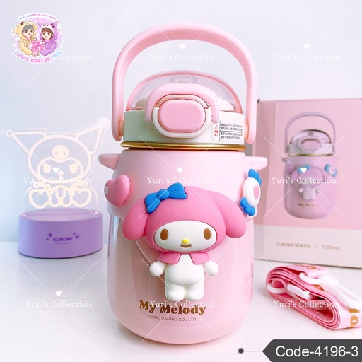 [4196-3] Insulated Water Bottle License 700 ML \ MyMelody 