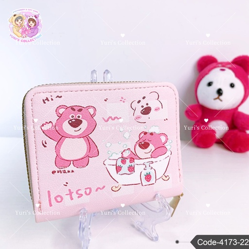 [4173-22] Sanrio Zip Wallet \ Lotso 