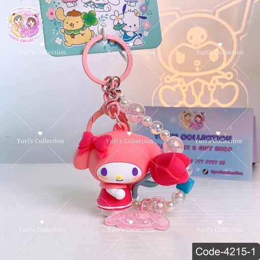 [4215-1] Bead License Keychain/ Mymelody